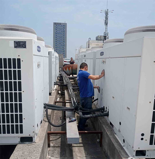 湛河中央空调制热和不制冷系统维修方法